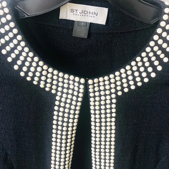 STJ JOHN Santana Knit Long Embellished Jacket - Picture 7 of 10
